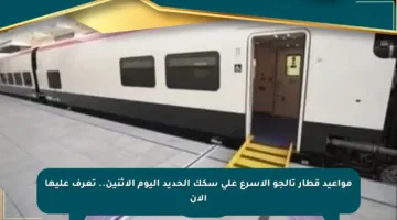 مواعيد قطار تالجو الأسرع على سكك الحديد اليوم الإثنين.. تعرف عليها الآن